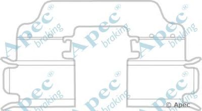 APEC BRAKING kit1160 -  Комплектующие, тормозные колодки